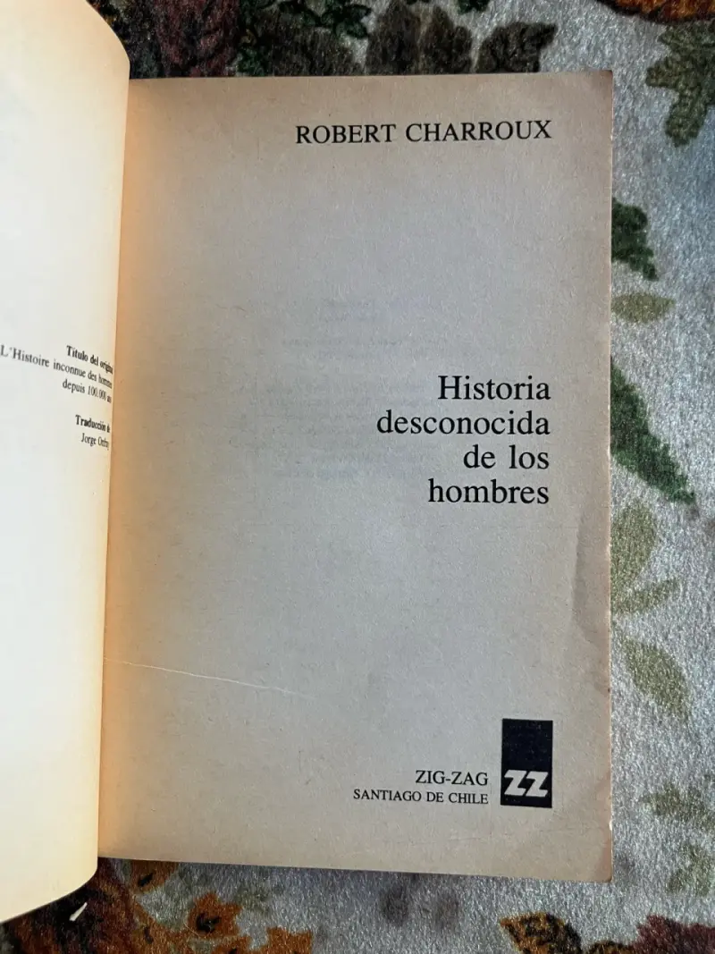 Libro 'Historia Desconocida de los Hombres' de Robert Charroux - 2