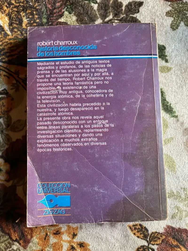 Libro 'Historia Desconocida de los Hombres' de Robert Charroux - 3