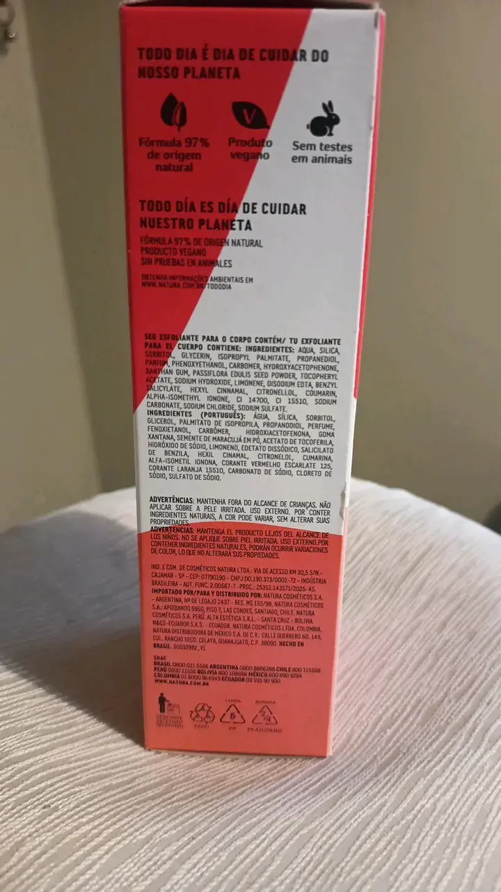 Exfoliante corporal Natura Tododia fresa y vanilla - 4
