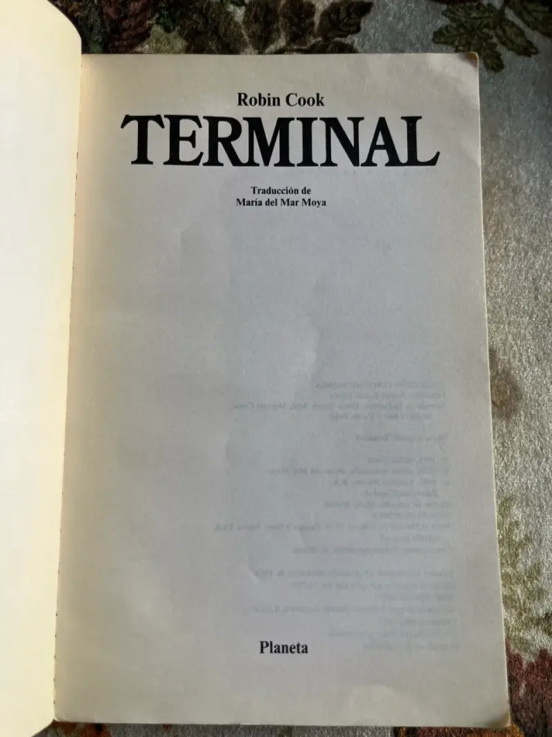 Libro 'Terminal' de Robin Cook en buen estado - 2
