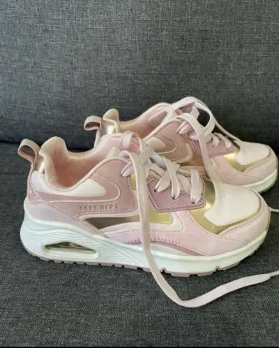 Zapatillas deportivas Skechers rosadas para mujer - miniatura 1