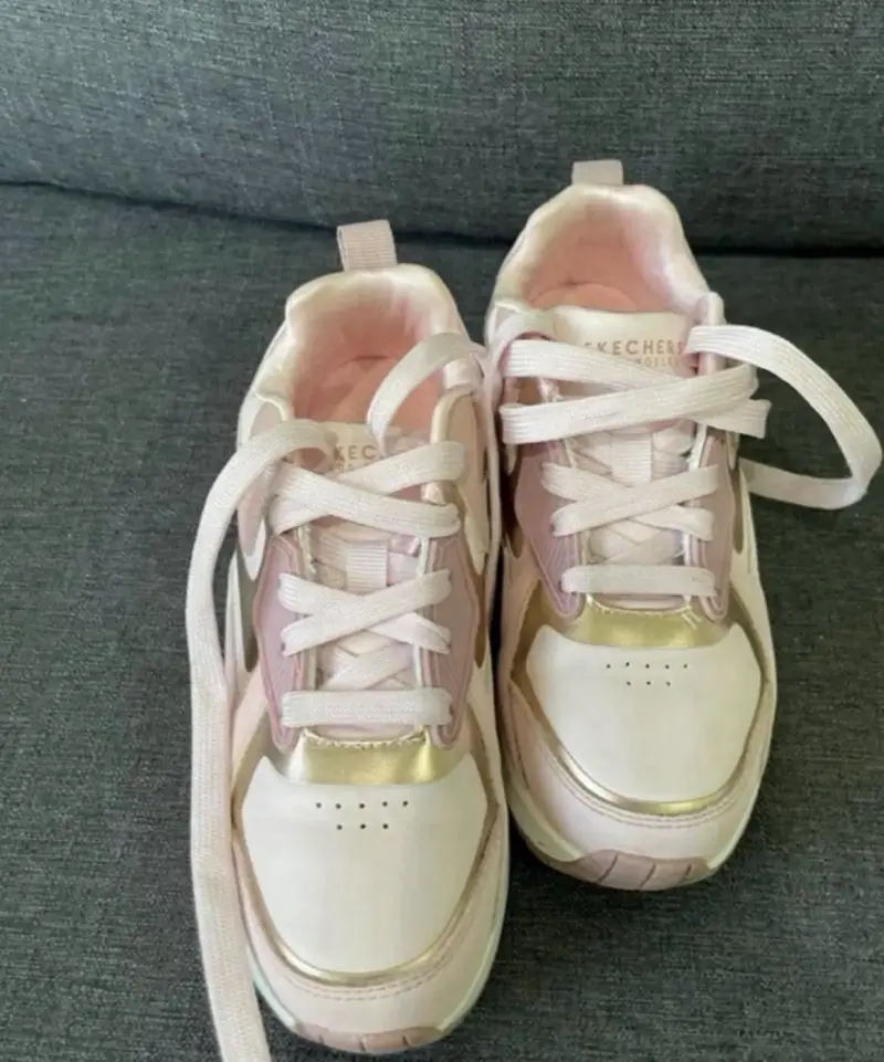 Zapatillas deportivas Skechers rosadas para mujer - 4