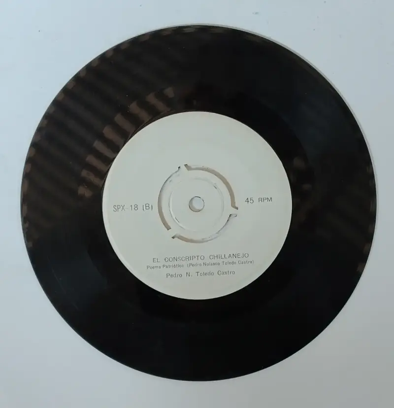 Disco de vinilo 45 RPM El Riflero Infantil - 2