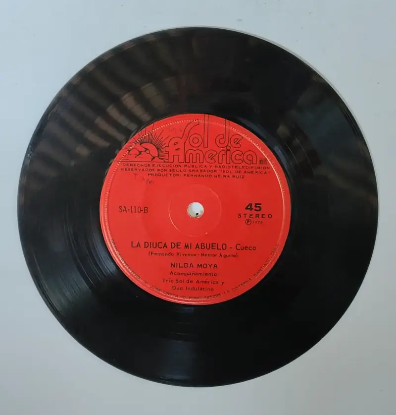 Disco de vinilo 45 RPM Sol de América - 2