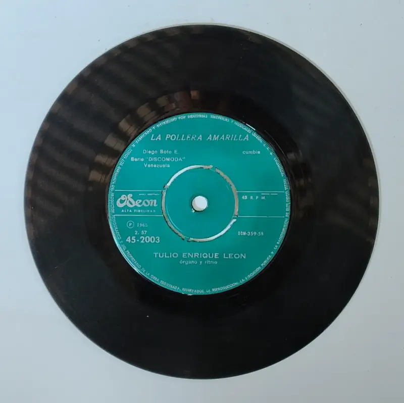 Disco de vinilo Tulio Enrique León 45 RPM - 2