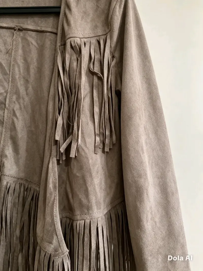 Chaqueta de flecos  para mujer - 3