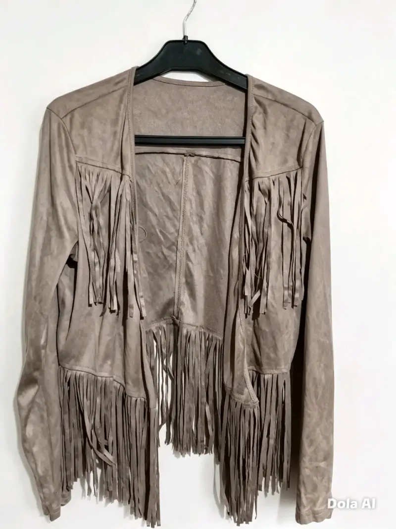 Chaqueta de flecos  para mujer - 4