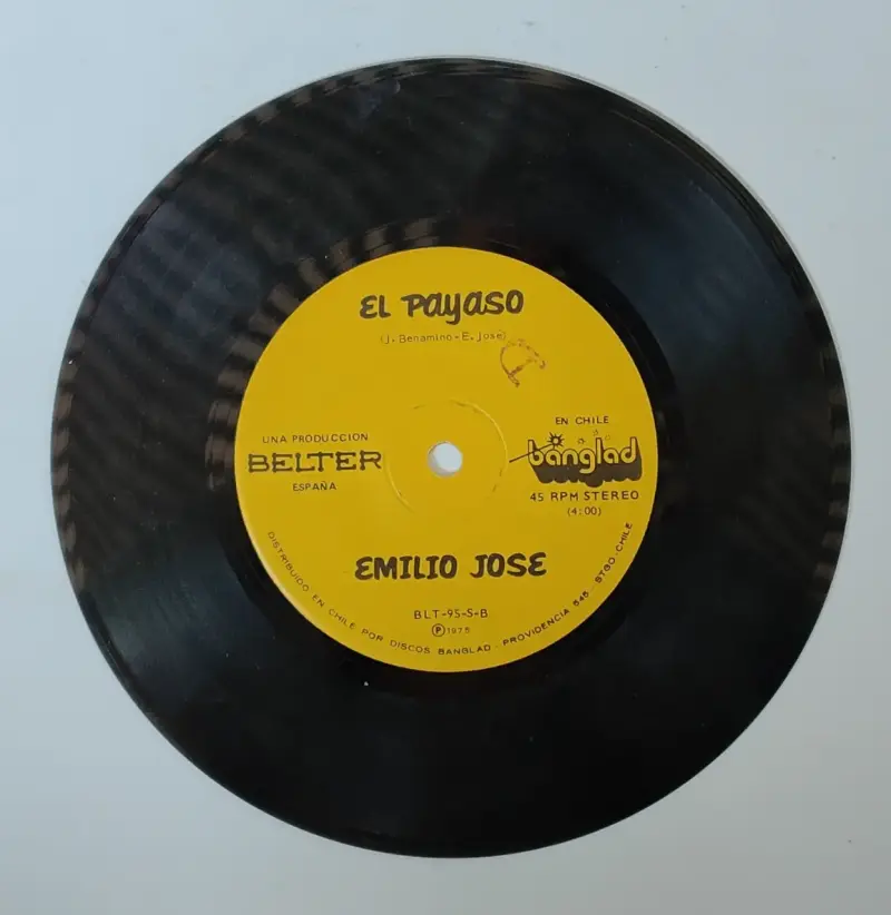 Vinilo 45 RPM Emilio José Sola/El Payaso - 2