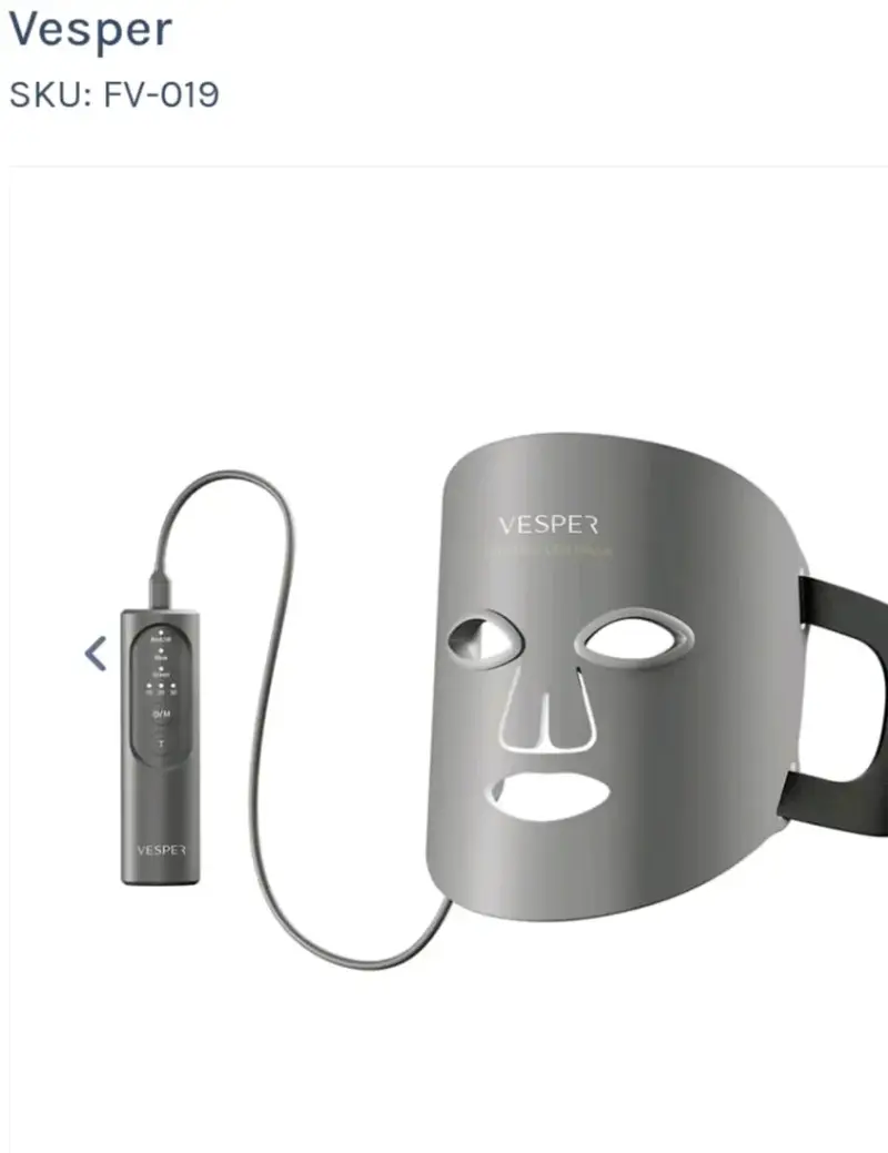 Máscara de Fotones LED he infrarrojo Facial Vesper - 4