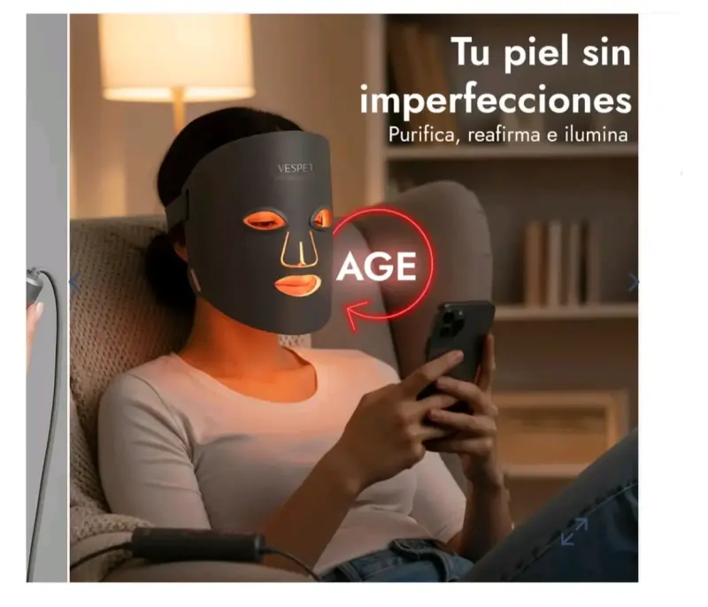 Máscara de Fotones LED he infrarrojo Facial Vesper - 6