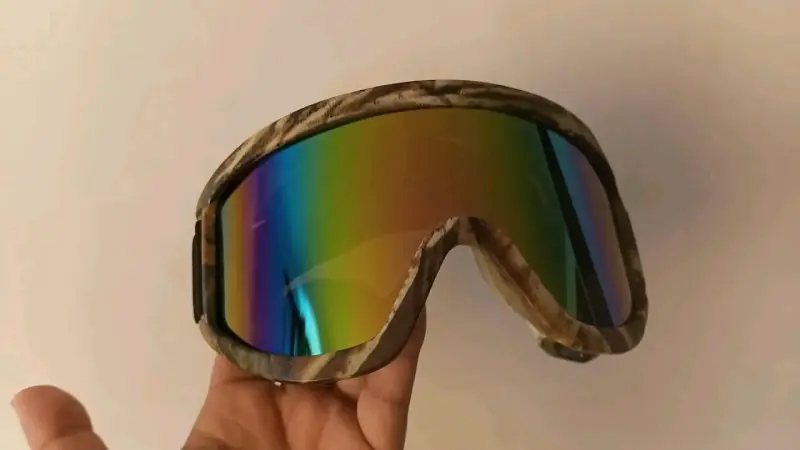 Gafas de esquí con lente espejo arcoíris