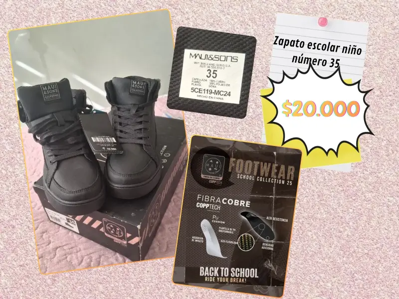 Zapatos escolares niño Maui & Sons talla 35