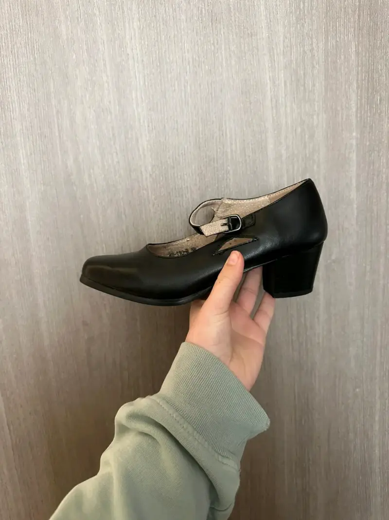 Zapatos de baile Armonia negros con tacón bajo - 2