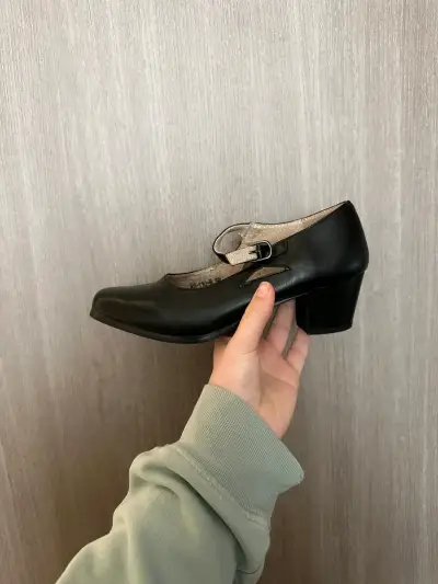 Zapatos de baile Armonia negros con tacón bajo - miniatura 2