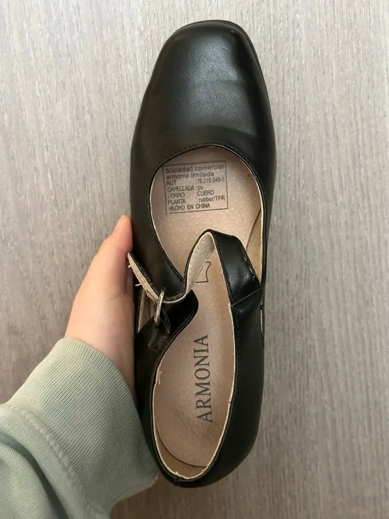 Zapatos de baile Armonia negros con tacón bajo - 4