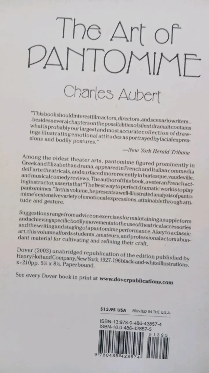 Libro 'The Art of Pantomime' de Charles Aubert - 2