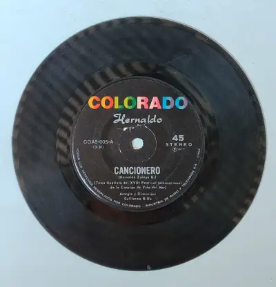 Vinilo Hernaldo Zúñiga Cancionero 45 RPM - miniatura 1