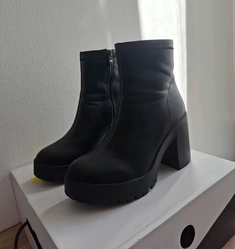 Botines cuero negro - 2