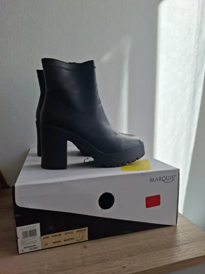 Botines cuero negro - 3