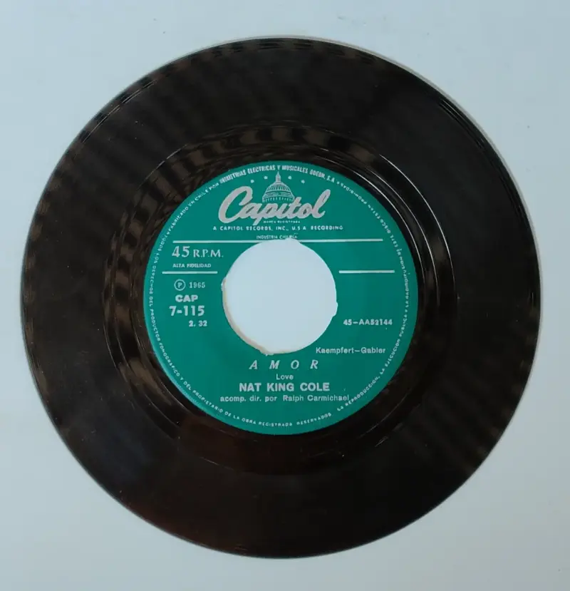 Disco de vinilo Nat King Cole 'Amor' 1965 - 1