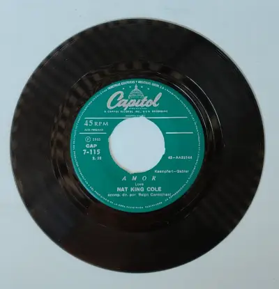 Disco de vinilo Nat King Cole 'Amor' 1965 - miniatura 1