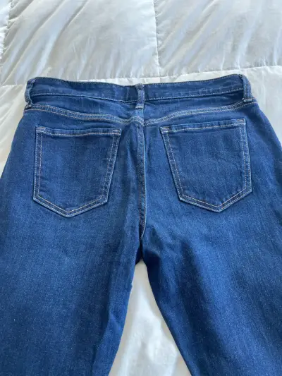 Jeans azul recto para mujer  Gap - miniatura 2