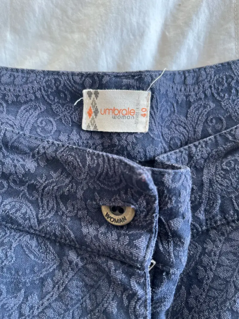 Pantalones estampados azul mujer Umbrale - 1