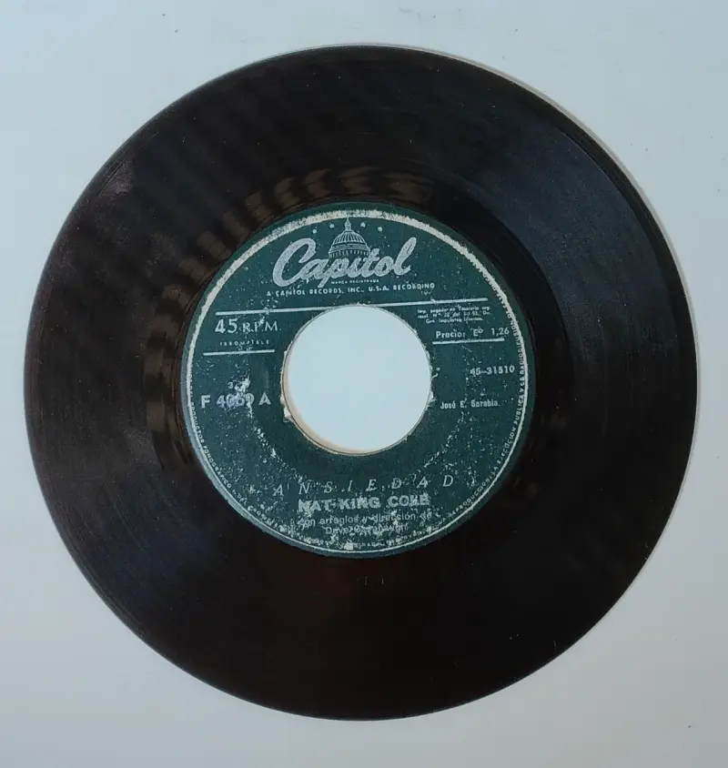 Disco de vinilo 45 RPM Nat King Cole - 2