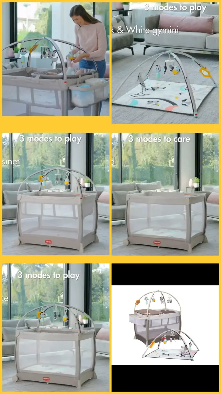 Cuna Corral de Bebé Tiny Love con Gimnasio - 1