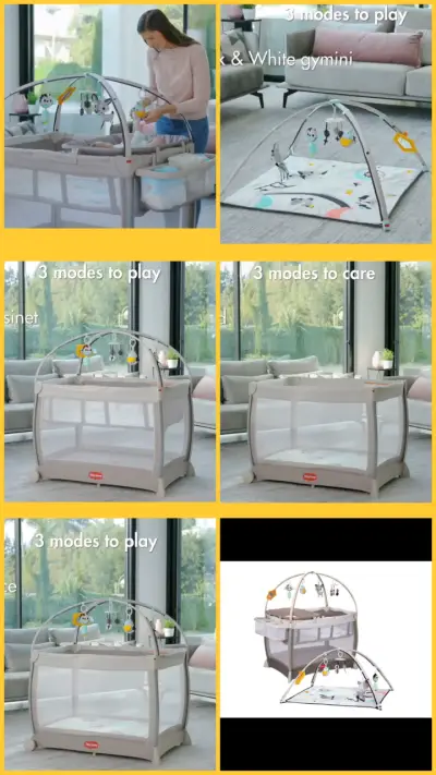 Cuna Corral de Bebé Tiny Love con Gimnasio - miniatura 1