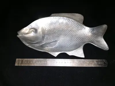 Bandejas de metal en forma de pez - miniatura 2