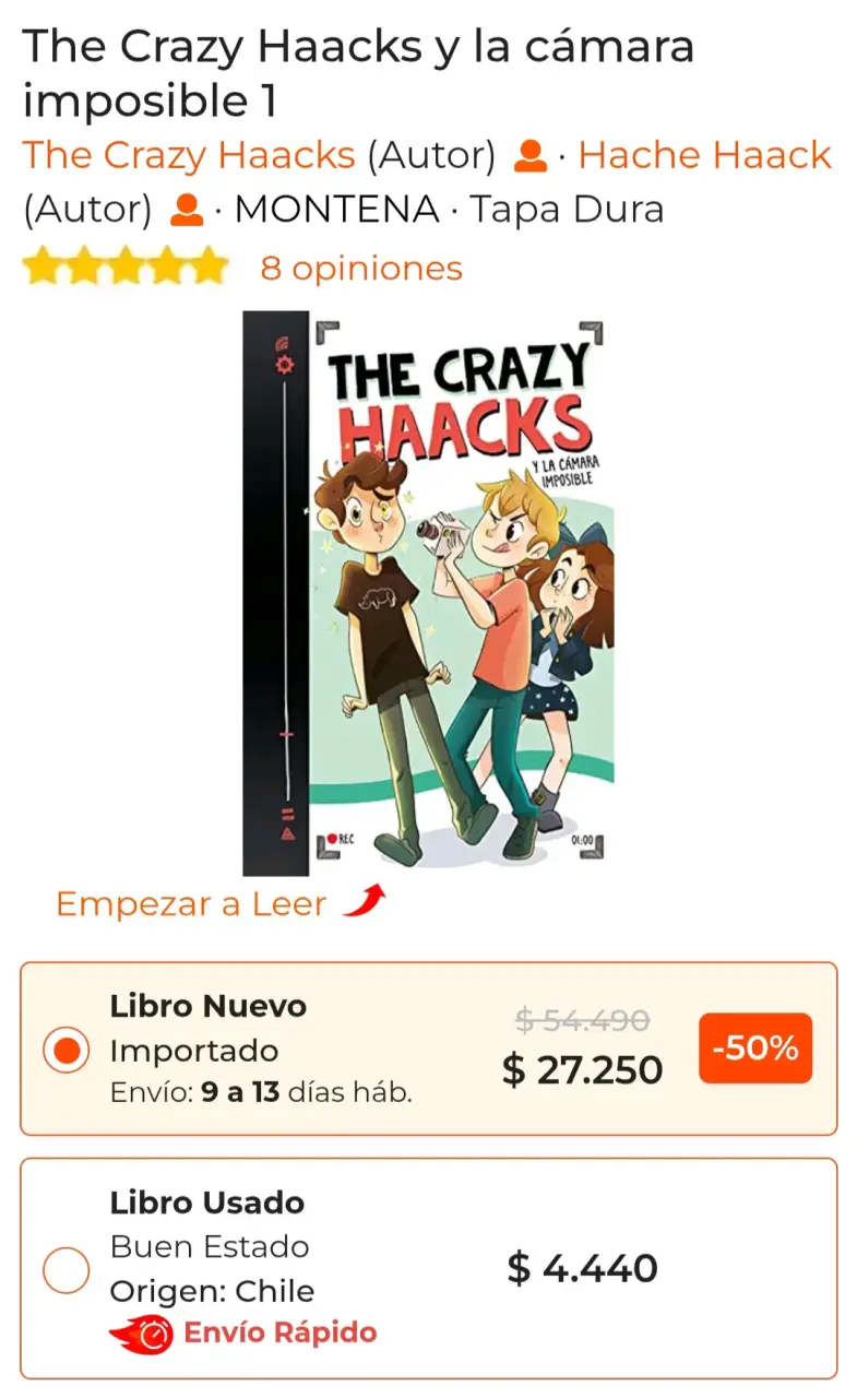 Libro The Crazy Haacks y la cámara imposible 1 - 2