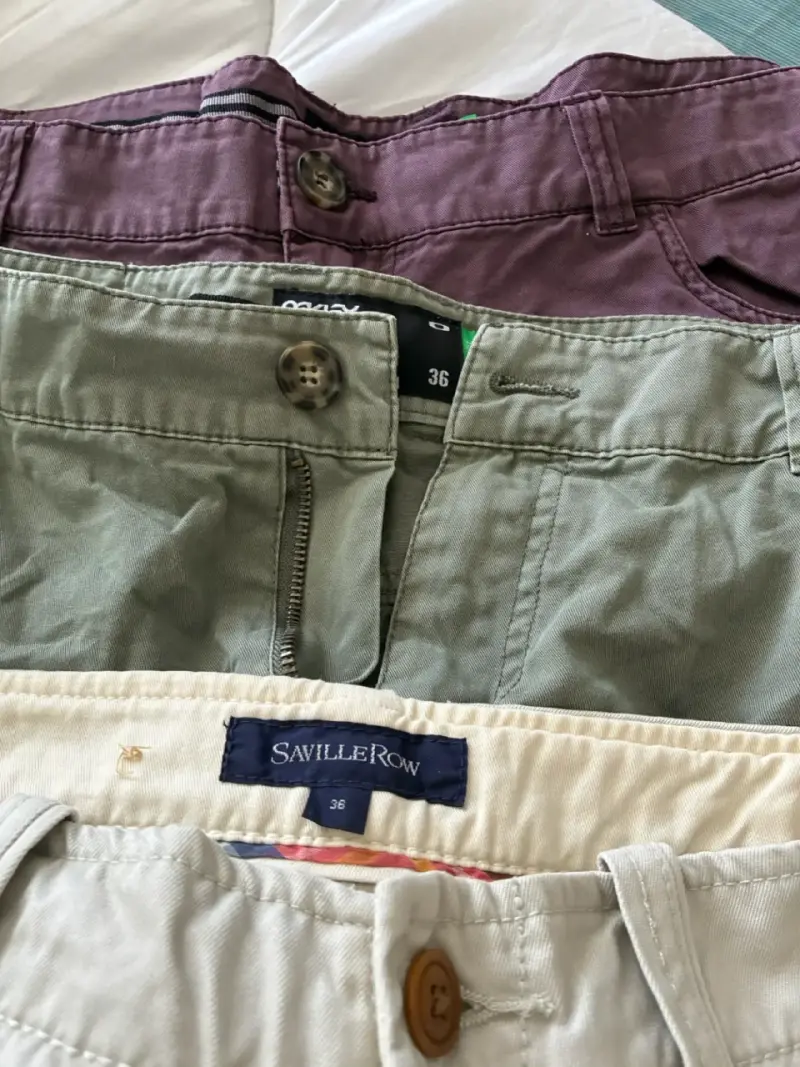Lote de pantalones casuales para hombre talla 36 - 2