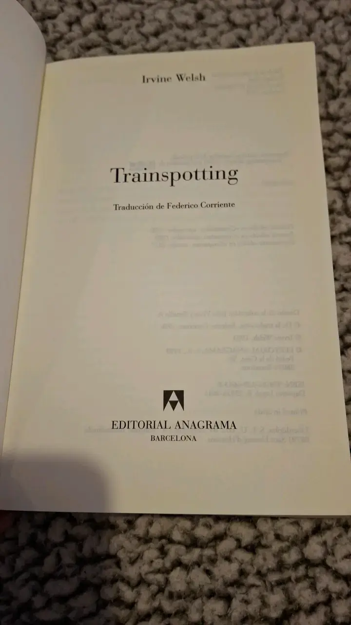Libro Trainspotting de Irvine Welsh - 2
