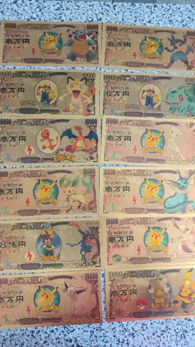 Billete coleccionable Pokémon dorado - miniatura 3