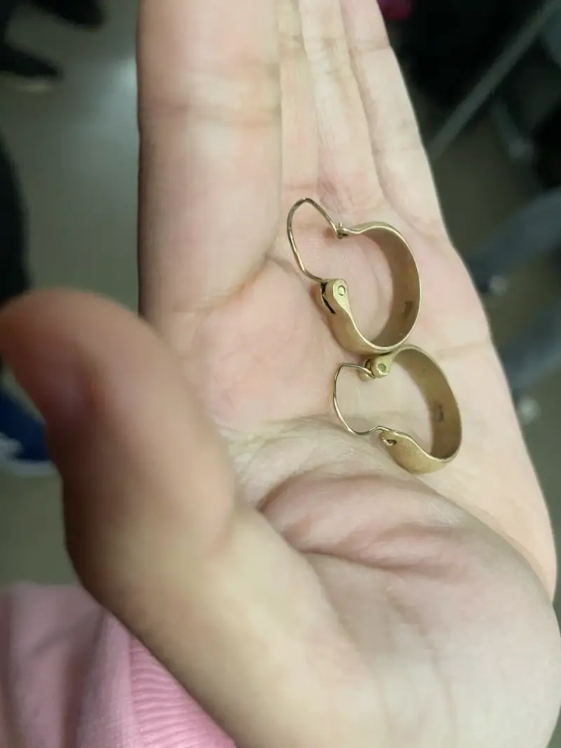 Aros de oro 18k en caja elegante - 2