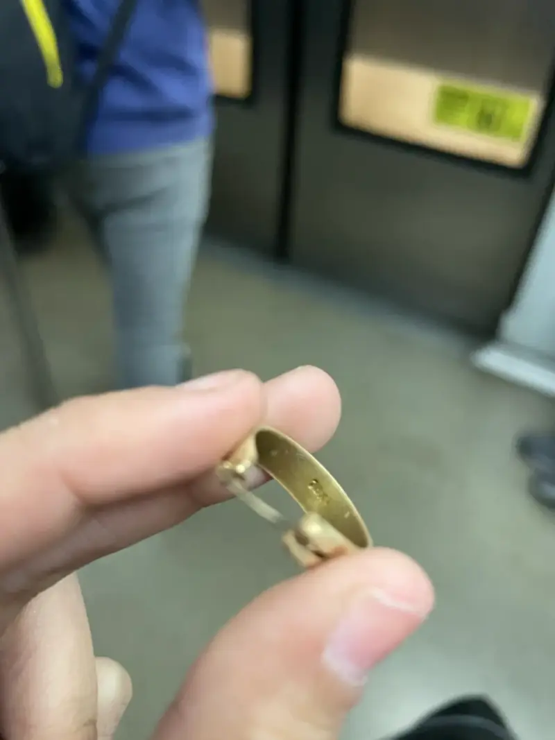 Aros de oro 18k en caja elegante - 3
