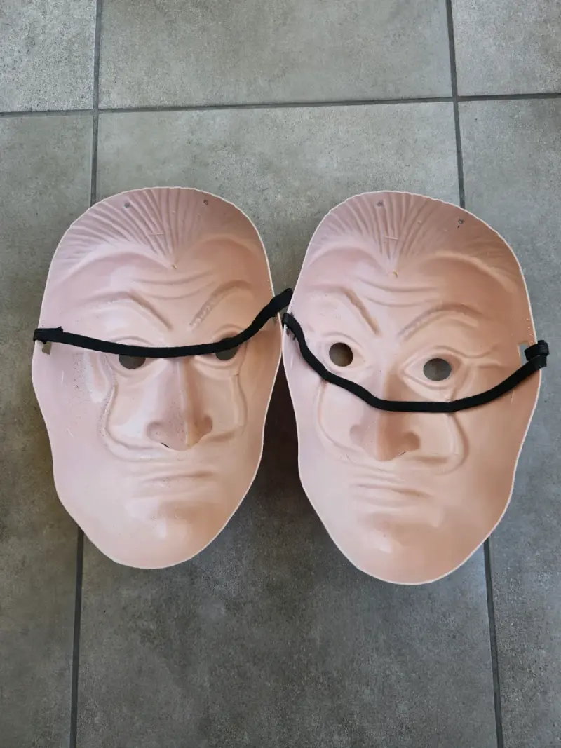 Máscaras de disfraz Salvador Dalí con elástico - 3