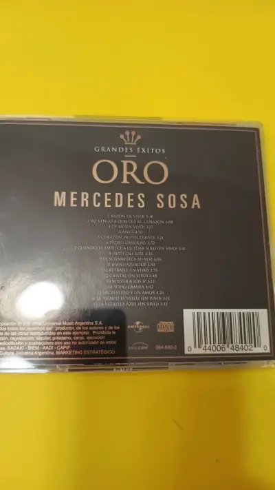 CD Mercedes Sosa Oro Grandes Éxitos - miniatura 3