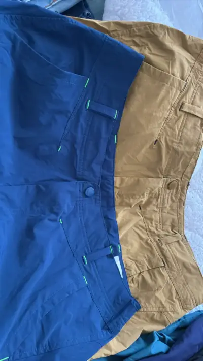 Shorts para hombre Kanno azul y beige XL - miniatura 1