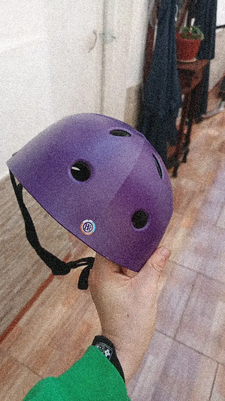 Casco de bicicleta morado Hook - 4