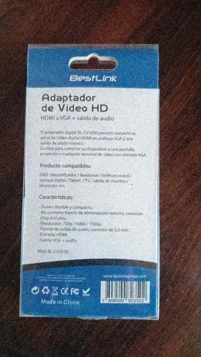 Adaptador de Video HD HDMI a VGA con Audio - miniatura 2