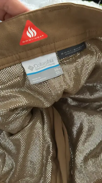 Pantalones Columbia Omni-Heat color beige - miniatura 1