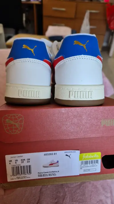 Zapatillas Puma Caven 2.0 Retro Jr blancas - miniatura 1