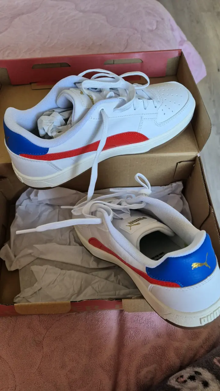 Zapatillas Puma Caven 2.0 Retro Jr blancas - 2