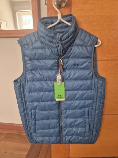 Chaleco acolchado azul La Martina para hombre - miniatura 1