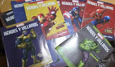 LOTE 11 FIGURAS + REVISTA MARVEL HÉROES Y VILLANOS - miniatura 2