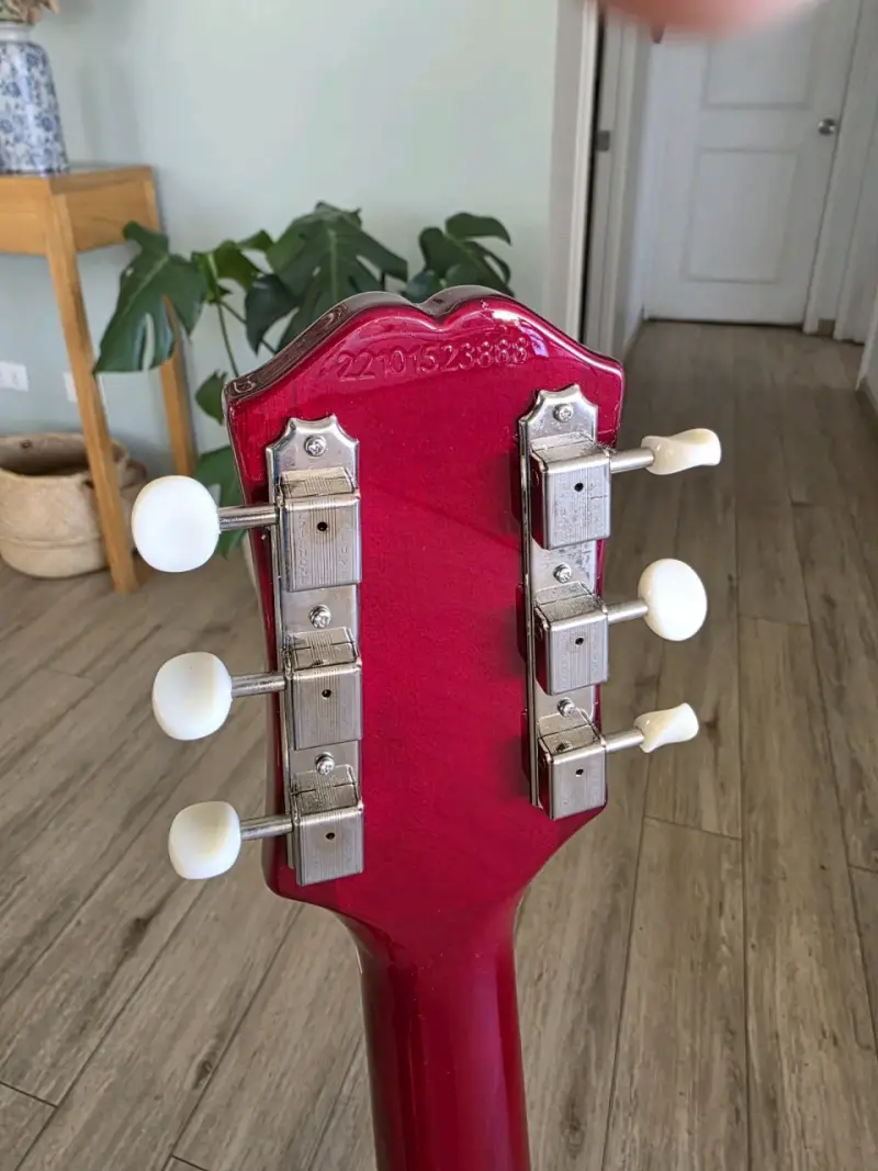 Guitarra Eléctrica Epiphone Coronet Cherry (P-90) - 4