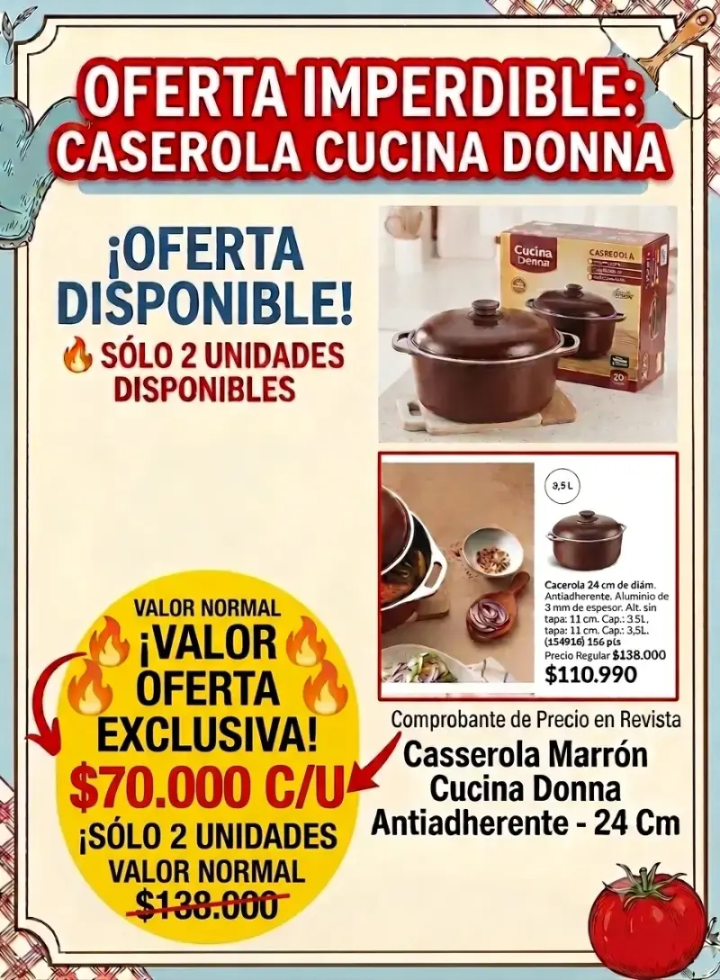 Paellera Pizzera Cucina Donna Antiadherente 33cm - 2