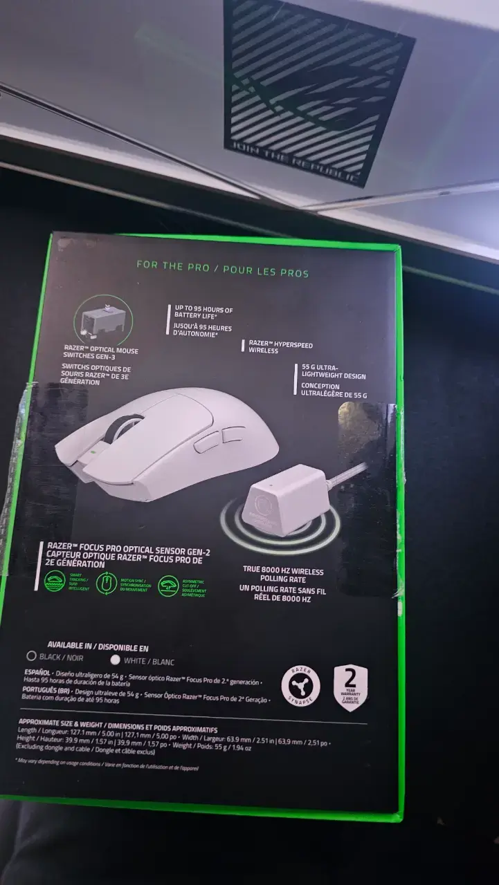 Mouse Gamer Razer Viper V3 Pro Blanco - 4